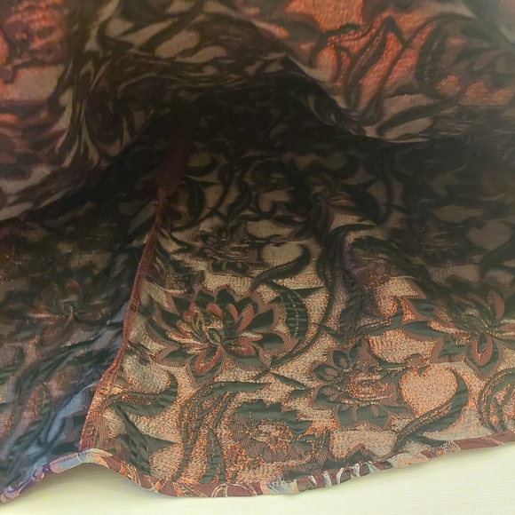 Francesca's Maroon Red Floral Embroidered Sleeveless A-Line Mini Dress Size S - Picture 6 of 15